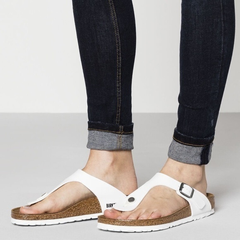 Birkenstock Gizeh BS White NWT